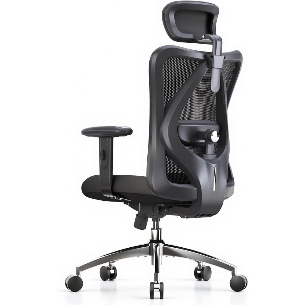 Home Office Chair - เก้าอี้สำนักงานตาข่ายตามหลักสรีรศาสตร์พร้อมที่รองหลังและที่รองศีรษะปรับระดับได้สำหรับโฮมออฟฟิศ
