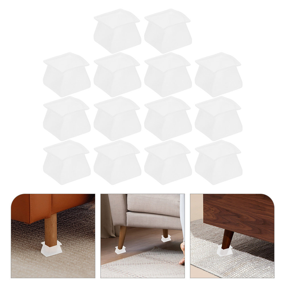 Home Office Furniture - 14 ชิ้น ที่ป้องกันขาเฟอร์นิเจอร์ซิลิโคน ป้องกันพื้นเป็นรอยขีดข่วน ป้องกันการลื่นไถล ลดแรงสั่นสะเทือน
