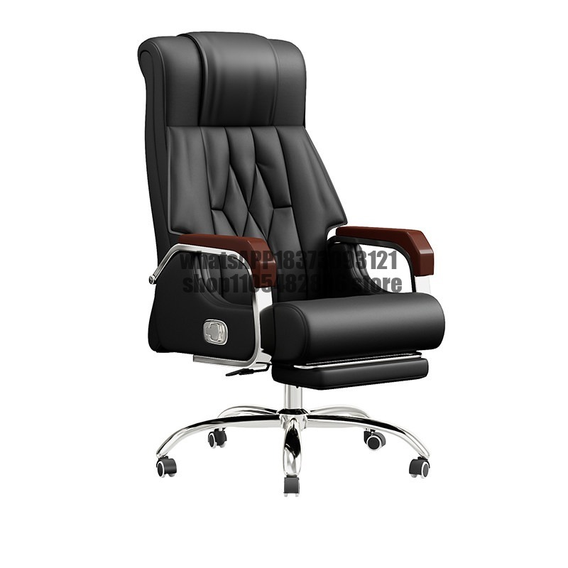 Home Office Chair - เก้าอี้นวดปรับเอนสำหรับพักกลางวันที่บ้าน เก้าอี้สำนักงานหนังสำหรับธุรกิจ