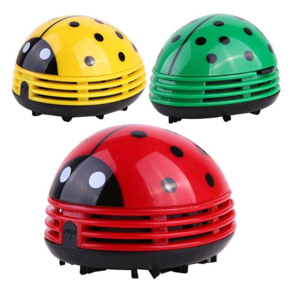 Home Office Keyboard - น่ารัก Ladybug เดสก์ท็อปเครื่องดูดฝุ่นฝุ่นสําหรับ Home Office ตารางแปรงทําความสะอาดขนาดเล็กทําความสะอาดคีย์บอร์ด