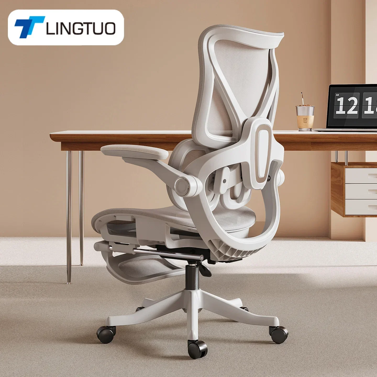 Home Office Chair - เก้าอี้เออร์กอนอมิกส์รุ่นใหม่ เก้าอี้คอมพิวเตอร์ เก้าอี้สำนักงาน เก้าอี้พนักพิง เก้าอี้สำหรับการเรียนที่บ้าน เก้าอี้เกมมิ่งอีสปอร์ต