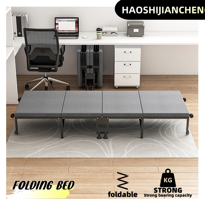 Home Office Furniture - สํานักงานพับพักกลางวันเดี่ยวแบบพกพาสี่พับเตียงพับ