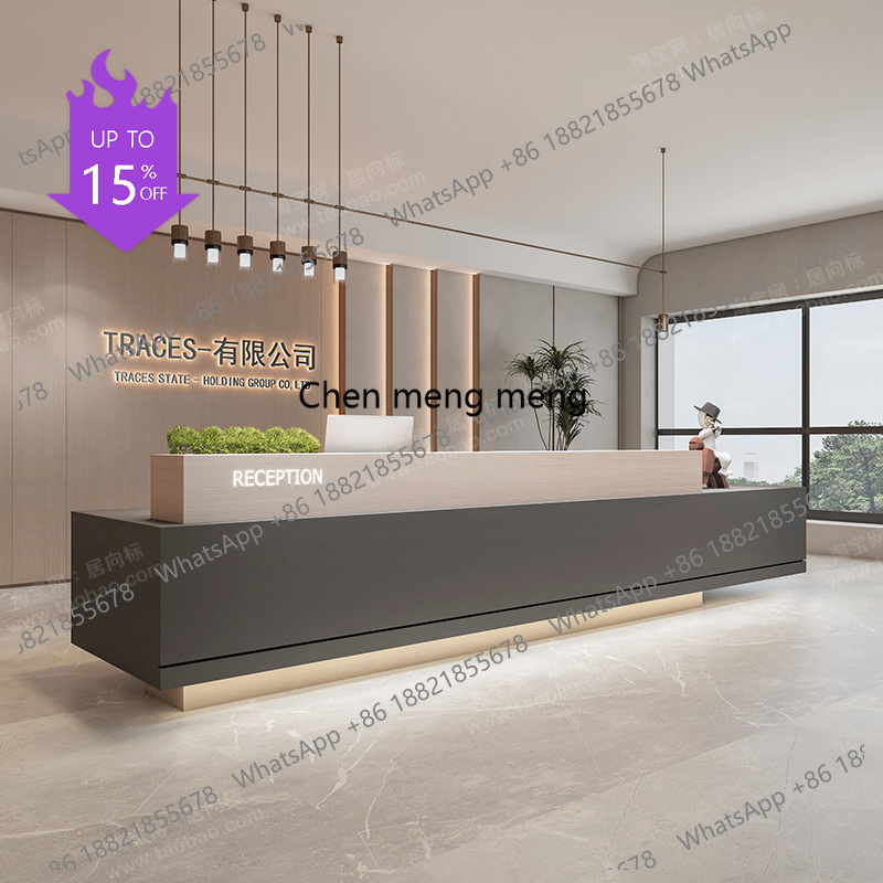 Home Office Tienda - เคาน์เตอร์รับรองสำนักงาน เคาน์เตอร์รับรองกาแฟ ดีไซน์ทันสมัย เคาน์เตอร์เชิงพาณิชย์ เคาน์เตอร์รับรองสไตล์อินดัสเทรียล เฟอร์นิเจอร์ร้านค้า