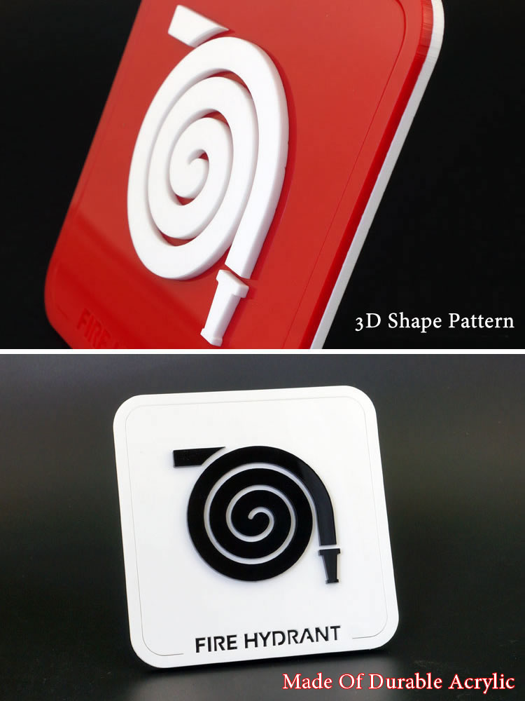 กันน้ำอะคริลิคป้ายเตือน Fire H - Home Office Icon บทวิจารณ์และราคา