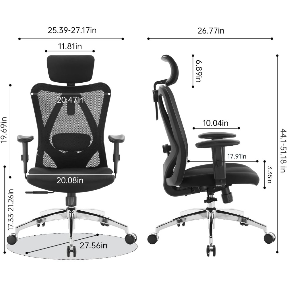 เก้าอี้สำนักงานตาข่ายตามหลักสร - Home Office Chair บทวิจารณ์และราคา