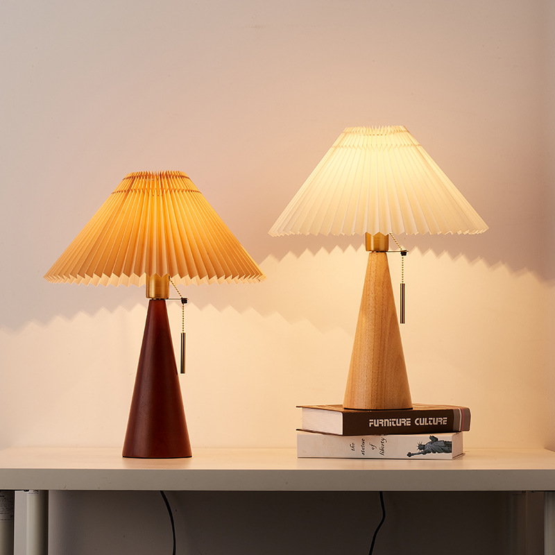 Retro โคมไฟไม้ Nordic Vintage  - Desktop Organizer Bamboo บทวิจารณ์และราคา