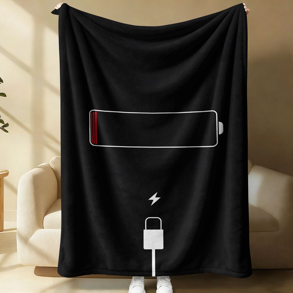 ผ้าห่มฟลานเนลพิมพ์ลายไอคอนแบตเ - Home Office Icon บทวิจารณ์และราคา
