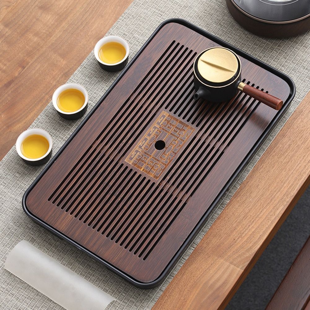 ใหม่ถาดชาไม้ไผ่ 43.5x26.5 ซม.น - Desktop Organizer Bamboo บทวิจารณ์และราคา