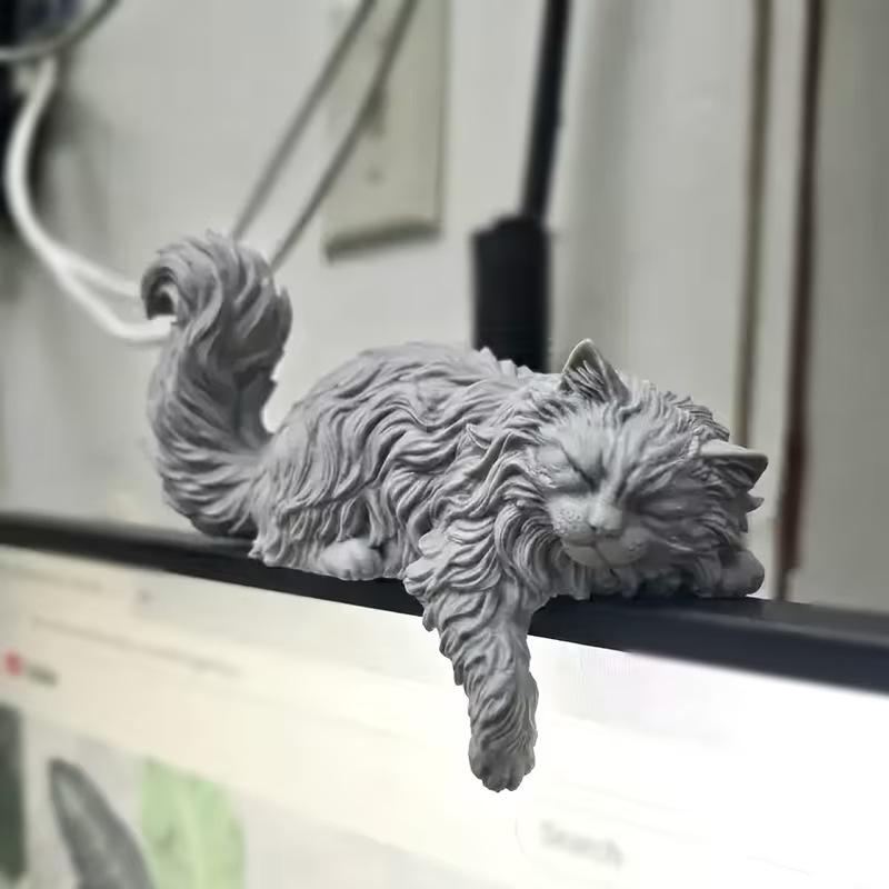 ตุ๊กตาแมวขนยาวน่ารัก 3D พิมพ์ส - Home Office Gif บทวิจารณ์และราคา