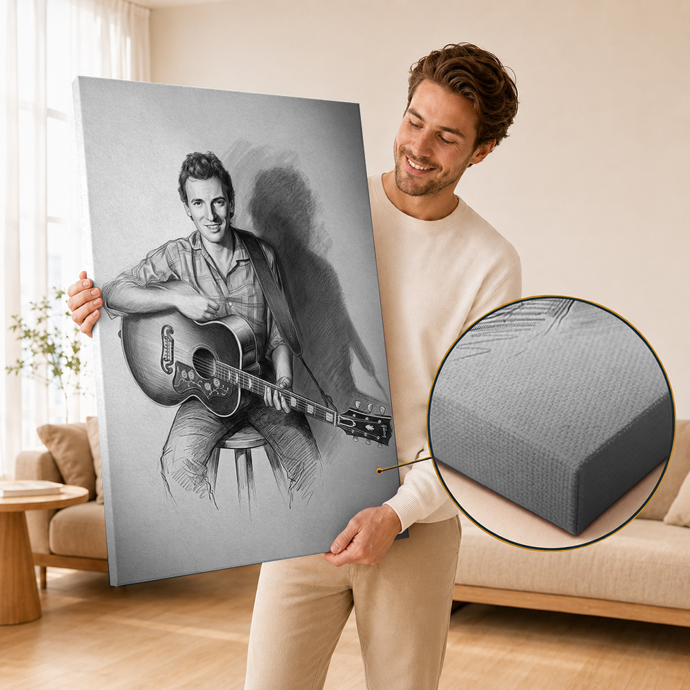 โปสเตอร์ผ้าแคนวาสของบรูซ สปริง - Home Office Icon บทวิจารณ์และราคา