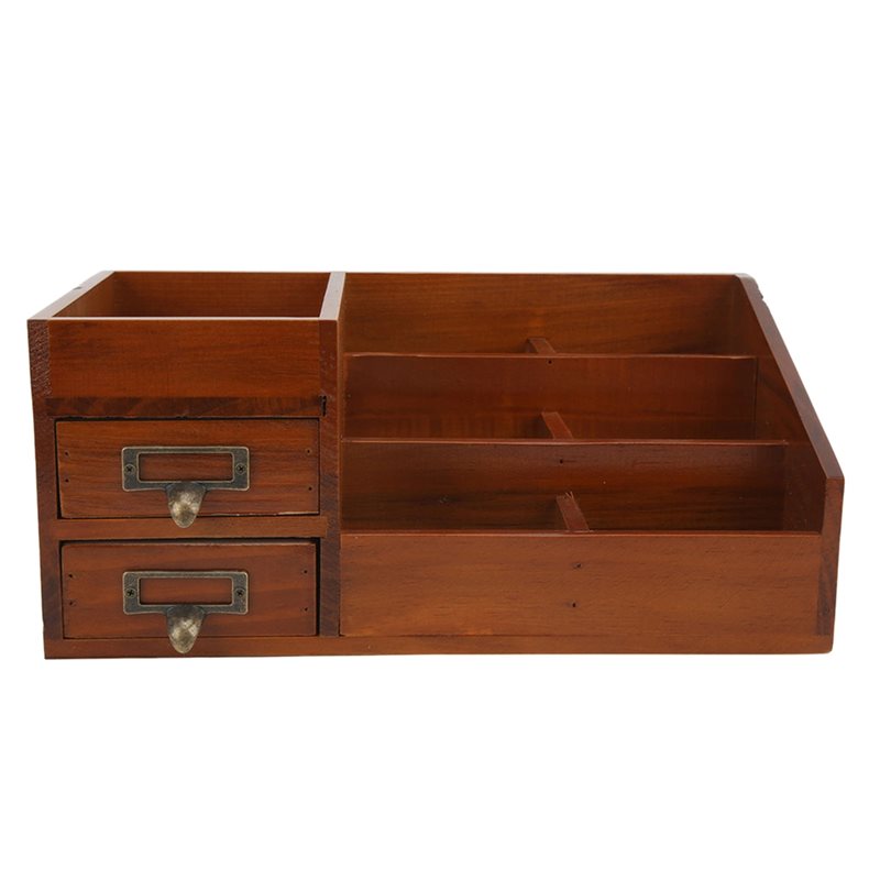 ตู้เก็บของไม้ CHCH ดีไซน์ย้อนย - Desktop Organizer Bamboo บทวิจารณ์และราคา