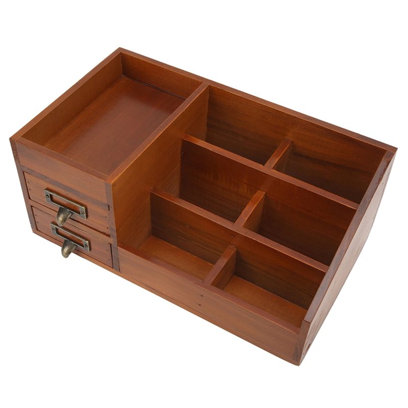 ตู้เก็บของไม้ CHCH ดีไซน์ย้อนย - Desktop Organizer Bamboo บทวิจารณ์และราคา