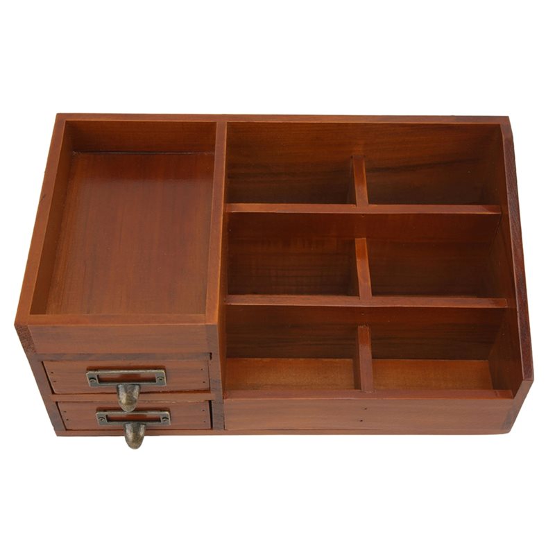 ตู้เก็บของไม้ CHCH ดีไซน์ย้อนย - Desktop Organizer Bamboo บทวิจารณ์และราคา