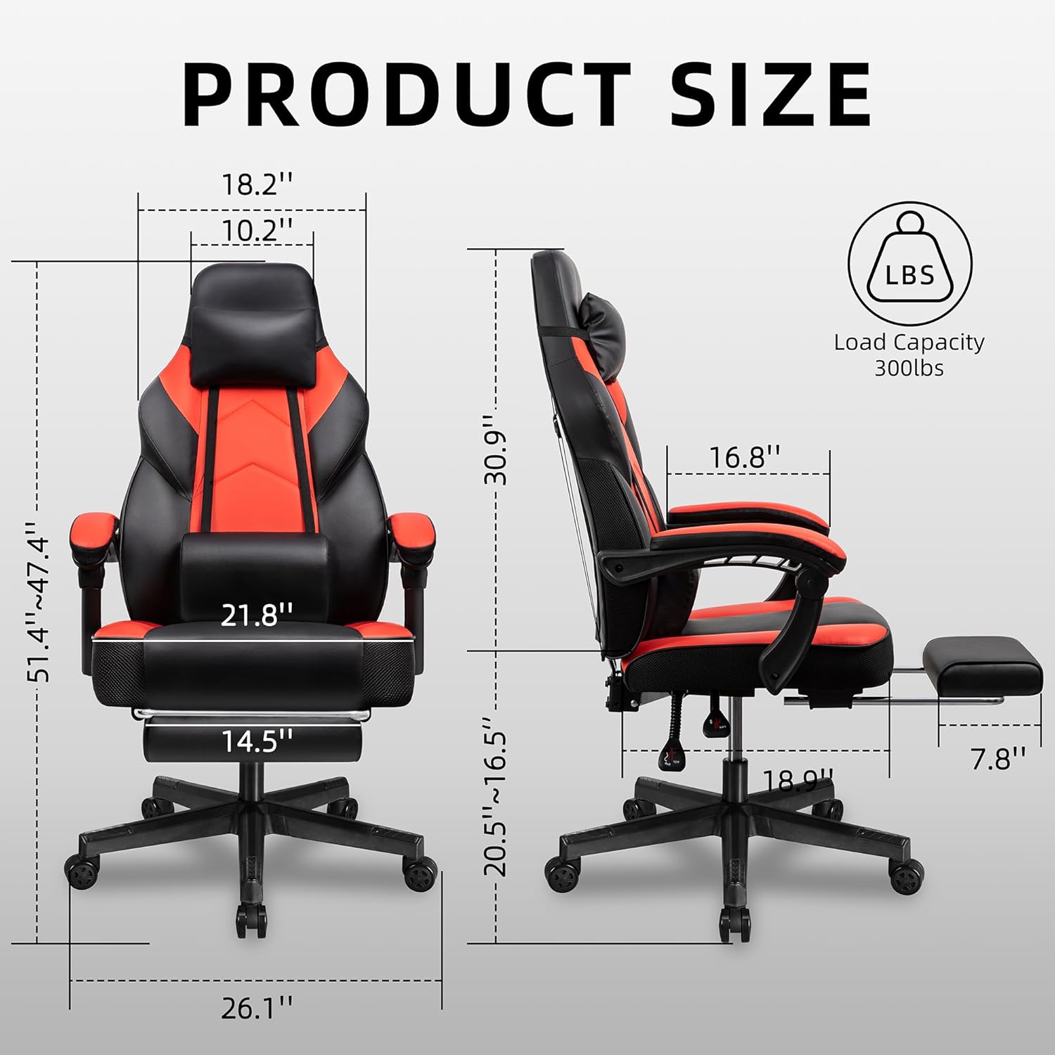 เก้าอี้เกมมิ่งพร้อมที่วางเท้า  - Home Office Chair บทวิจารณ์และราคา