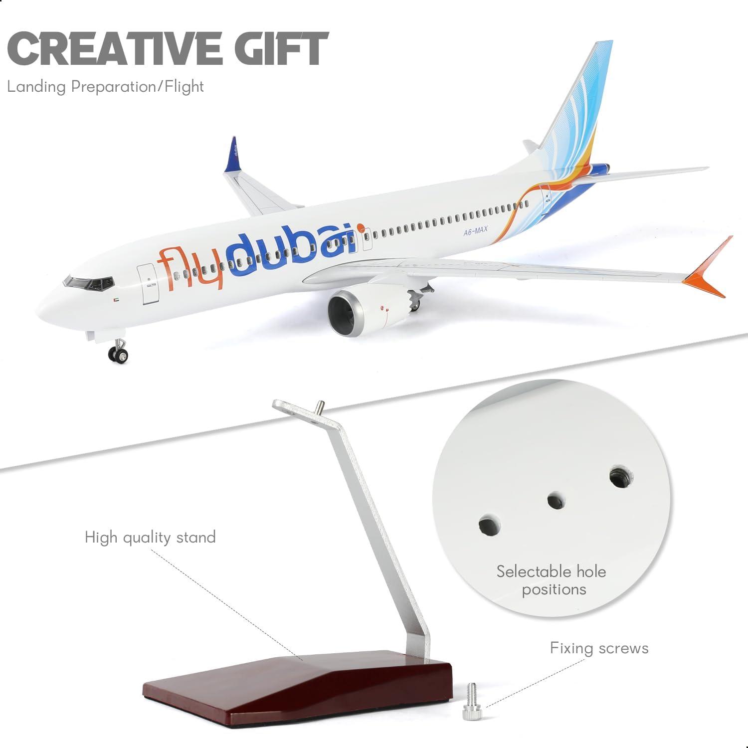 1/85 สเกลดูไบ B737 เรซิ่นไดคาส - Home Office Dubai บทวิจารณ์และราคา