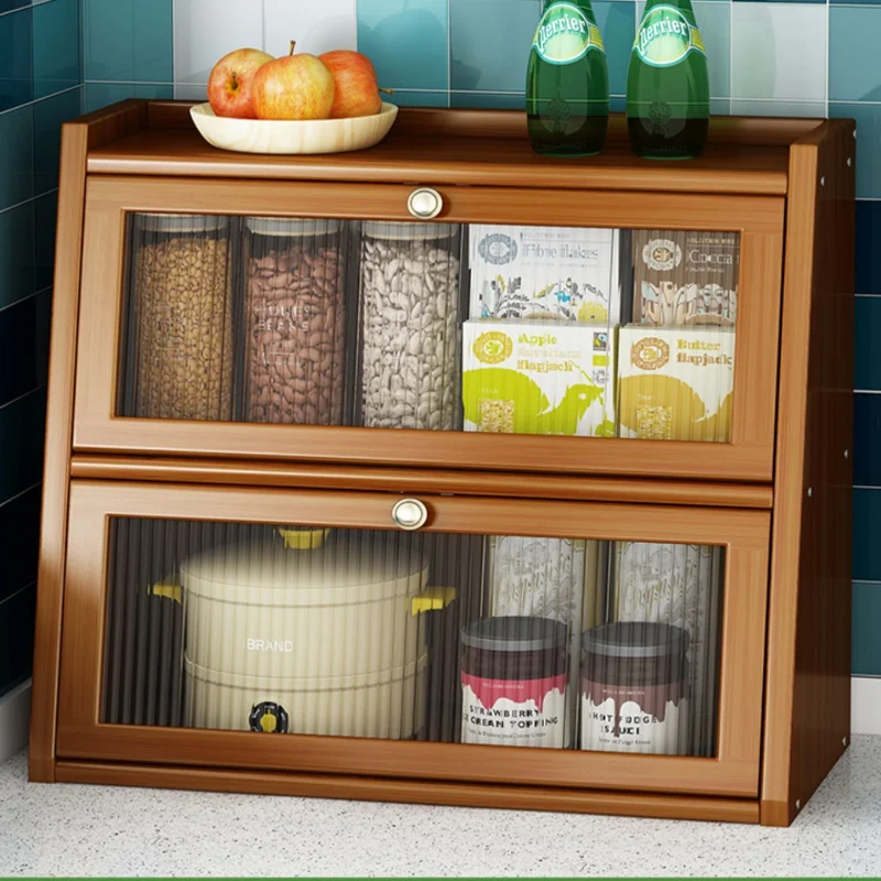 ไม้ไผ่ห้องครัวตู้ประตูอะคริลิค - Desktop Organizer Bamboo บทวิจารณ์และราคา