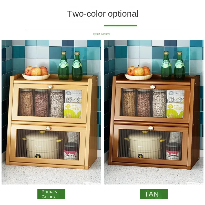 ไม้ไผ่ห้องครัวตู้ประตูอะคริลิค - Desktop Organizer Bamboo บทวิจารณ์และราคา