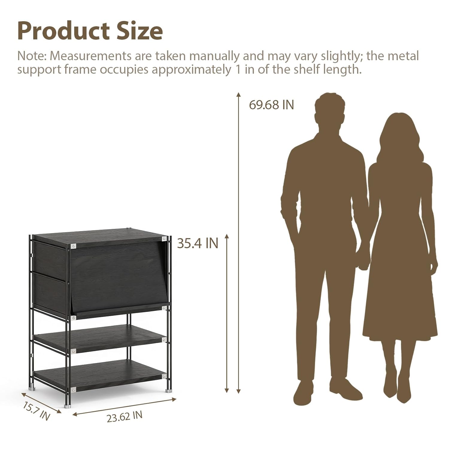 ชั้นวางหนังสือไม้และโลหะ 3 ชั้ - Home Office Furniture บทวิจารณ์และราคา