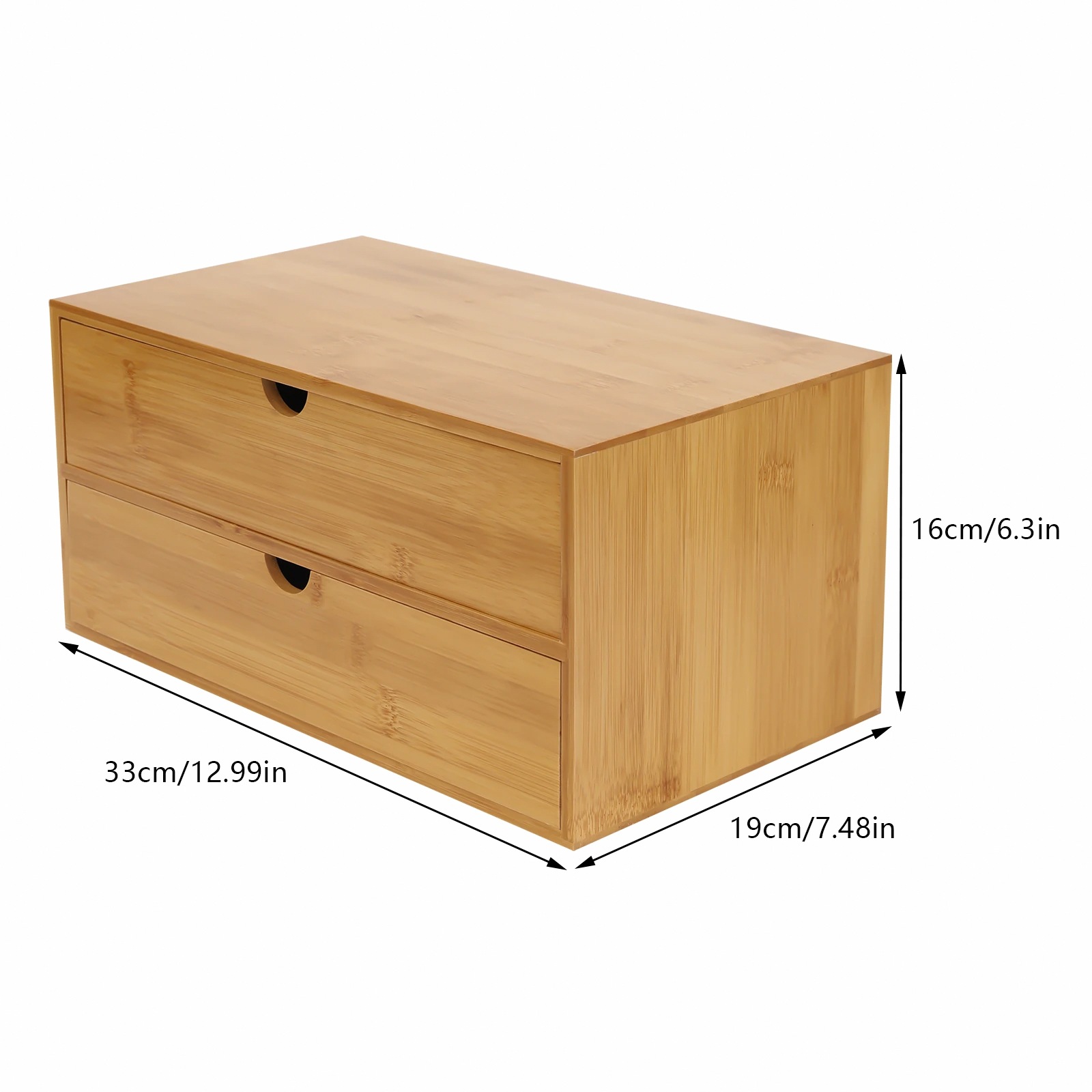 กล่องจัดระเบียบโต๊ะทำงาน 2 ชั้ - Desktop Organizer Bamboo บทวิจารณ์และราคา