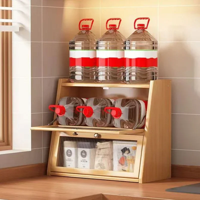 ตู้เก็บของในครัวไม้ไผ่พร้อมประ - Desktop Organizer Bamboo บทวิจารณ์และราคา